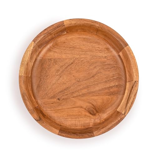 Kimona Salad Bowls Acacia Wood Wood Serving Bowls Individual Bowls Fruits, Salad, Pasta, Cereal, Rice and Snacks (25.4cm x 25.4cm x 6.35cm) - Cosy Home Interiors Kimona Salad Bowls Acacia Wood Wood Serving Bowls Individual Bowls Fruits, Salad, Pasta, Cereal, Rice and Snacks (25.4cm x 25.4cm x 6.35cm) - Image 3