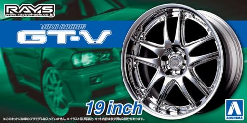 Roues VOLK RACING GT-V AOSHIMA 54628 pour corriger la posture d'une maquette de voiture