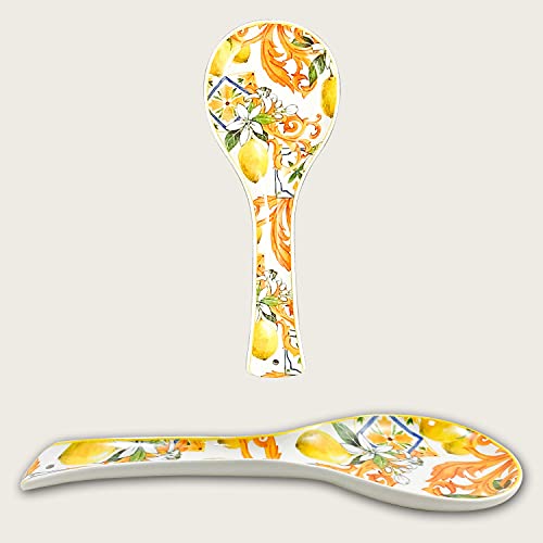 VanlonPro Poggiamestolo in ceramica, supporto per cucchiaio da 12,7 cm, per piano cottura, bancone da cucina, utensili, mestolo, cucchiai, cucchiai, spatola, pinze, resistente al calore, regali di