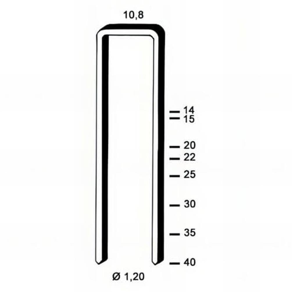 5.000 graffette Gb-15 - zincate resinate - 10.8x15x1.2 mm - D-Work