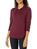 Core 10 Women's Cloud Soft Fleece Standard-Fit Long-Sleeve Hoodie Sweatshirt, Fig, Small