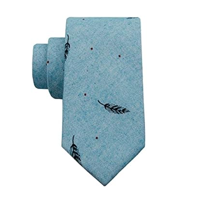 Mantieqingway Mens Tie 2.36'' Cotton Necktie Skinny Ties for Men for Wedding, Business, Missions, Party, Valentine's Day