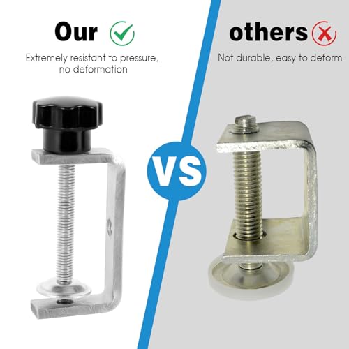 NZZVNZ 4 Stück Edelstahl C Klemme Hochleistungs C Zwingen Kleine C-Klemmen für Holzbearbeitung 60mm Tischklemme Klemmschraube für Zwingen Holzarbeiten Werkzeug Autoreparatur