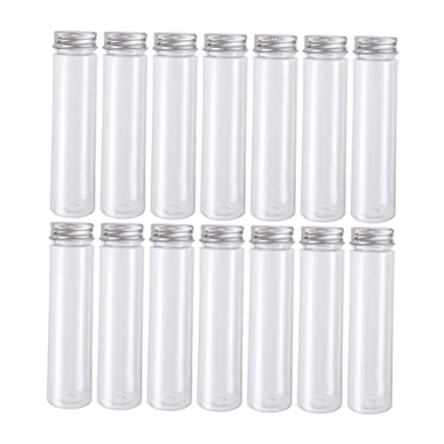 BELLIFFY 30pcs Candy Tube Bottle Groaning Tube Transparent Storage Tubes Science Test Tube Candy Beads Clear Tube Bottles Chemistry Test Tube Bath Salt Tube Mini Candy Pet Plastic