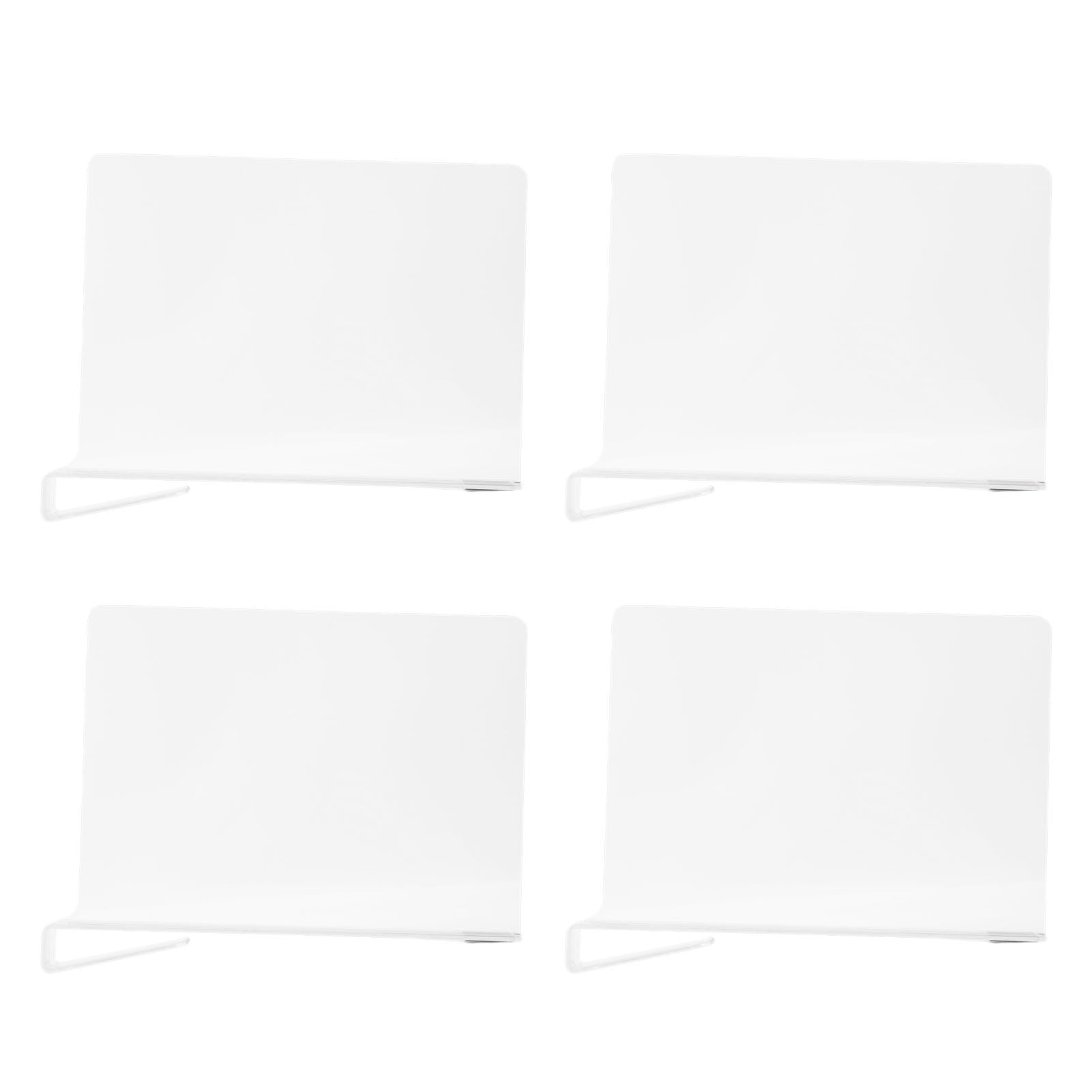Divisores de Estantes de Acrílico Transparente, Paquete de 12 Organizadores Verticales de Armario para Estantes con Ajuste Ajustable para Camisetas, Bolsos, Bolsos y Gabinetes