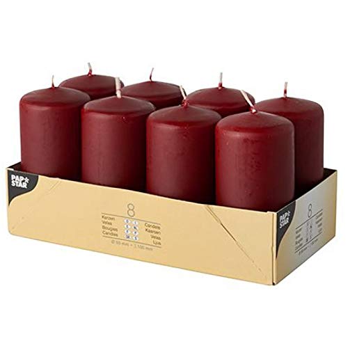 Papstar 17984 Papstar stompkaarsen, wit, 8 stuks - Image 4