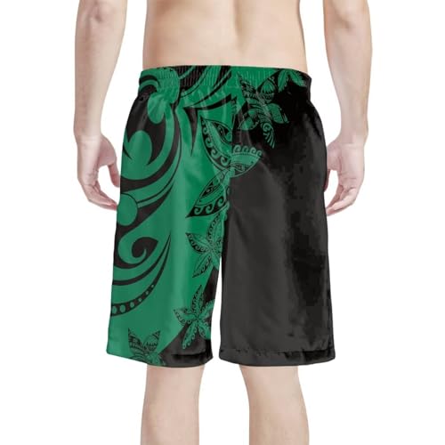 Mens Samoa Hawaii Swim Trunks Quick Dry Polynesian Tribal Tatau Swim Shorts with Mesh Lining2