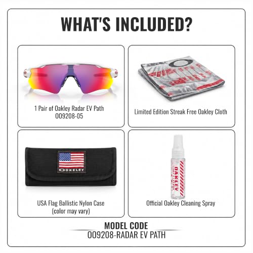 Image of Oakley RADAR EV PATH OO9208 Shield Sunglasses With Official Eyewear Kit