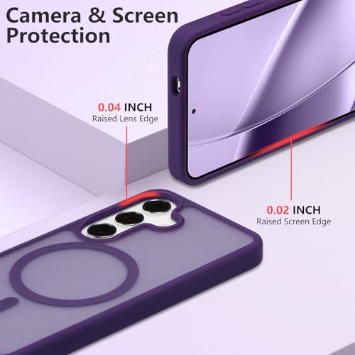 RALEAVO for Samsung Galaxy S26 Plus Case Magnetic Matte Case,Dark Purple by RALEAVO - Used condition - Image 3