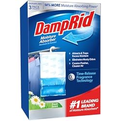 1 of DampRid Fresh Scent Hanging Moisture Absorber, 16 oz., 3 Pack - Eliminates Musty Odors for Fresher, Cleaner Air, Ideal Moisture Absorbers for Closet, 14% More Moisture Absorbing Power*