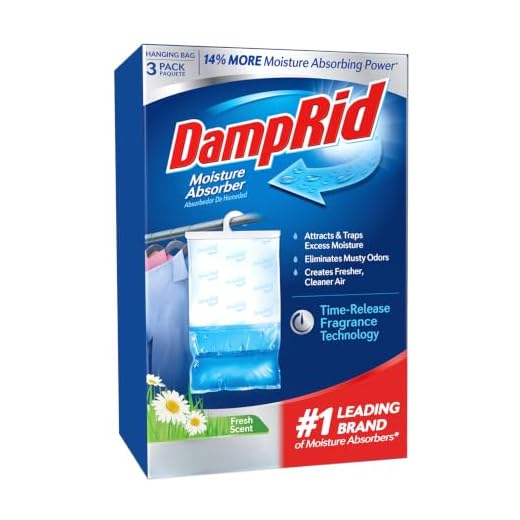 DampRid Fresh Scent Hanging Moisture Absorber, 16 oz., 3 Pack - Eliminates Musty Odors for Fresher, Cleaner Air, Ideal Moisture Absorbers for Closet, 14% More Moisture Absorbing Power*, Blue
