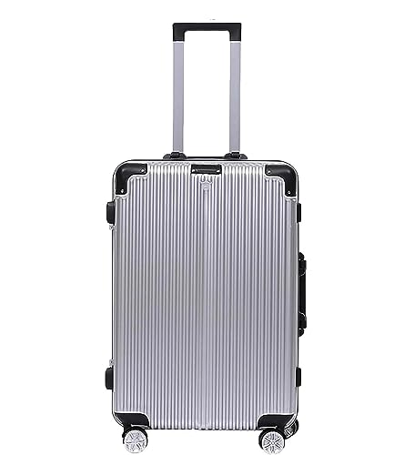 Luggage Travel Gear Aluminum Frame Carry On Luggage Security Combination Lock Suitcase Adjustable Trolley(24 inch)