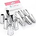Cukkicakes Set di 6 Beccucci per Sac a Poche Grandi Professionali (1M, 2D, 4B, 1A, 124 e 895) per Decorare Cupcakes, Torte, Zeppole, Biscotti & Churros - Bocchette per Pasticceria prodotte in Corea