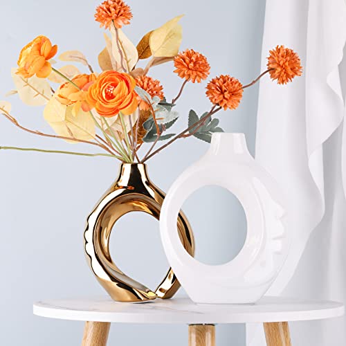 Vases en forme de cœur D pot de fleur design salon moderne - 4