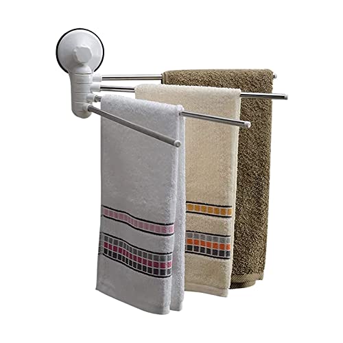 Porte-serviettes rotatif pour salle de bain familiale sans trou