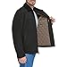 Dockers Men's Wool Blend Open Bottom Jacket with Quilted, Black (Without Bib)