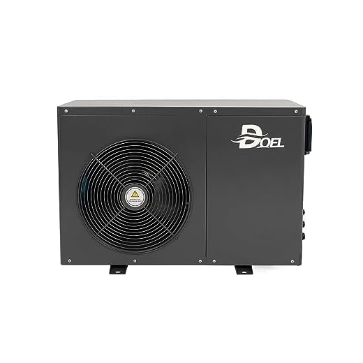 DOEL 20000 BTU Swimming Pool Heat Pump for In-ground/Above-Ground Pools, 5.56 kW Electric Pool Heater with Titanium Heat Exchanger, 110V 60Hz