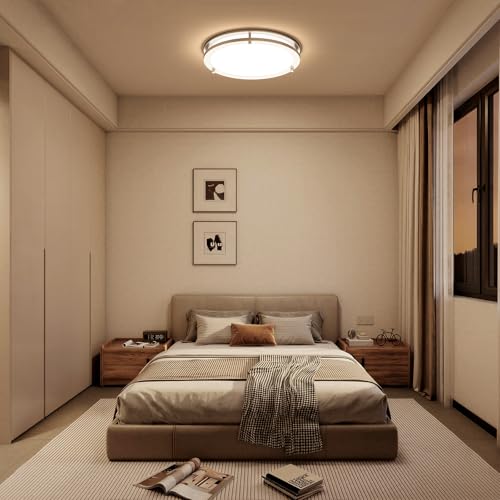 Plafonnier LED réglable contre la fatigue visuelle lot de 2 avec télécommande