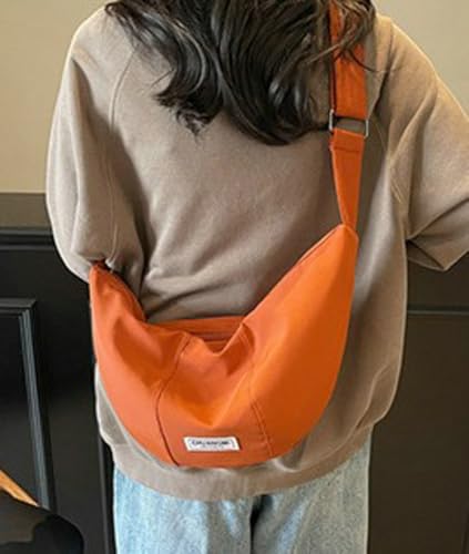 Nylon Dumpling Bag Lightweight Adjustable Crossbody Shoulder Purse Simple Capacity Travel Hobo Bag for All-seasons4