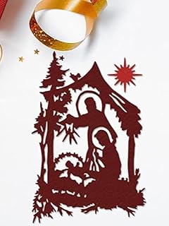 Christmas Religion Pray Frame Cutting Dies for Card Making, Jesus Nativity Die Cuts Easter Prayer Dies Sets Stencils Embossing Template for DIY Scrapbooking Craft