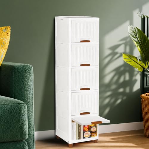 Image of TEKCOOL Plastic Wardrobe for Clothes : Versatile Plastic Cupboard for Storage Organizer & Organisers Storage Box for Ideal for Neat and Tidy Storage Solutions Almirah for Clothes (White, 5XL);