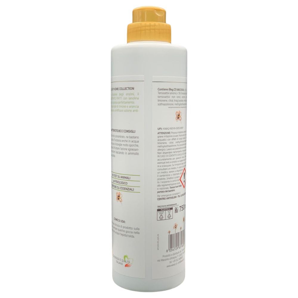 2X Concentrato Piatti, Gel Enzimatico con Lanolina, Lime Selvatico e Pompelmo Rosa, 750ml + Panno SOFT In Lattice (Colori Assortiti)