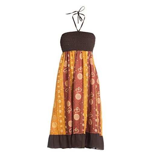 KIACIYA Strandkleider Damen Sommer Kurz, Teenager Mädchen Sexy V-Ausschnitt Hippie Vintage Kleid Rückenfrei Boho Strand Floral Tunikakleid Blumen Sommerkleid Swing Kurzarm Minikleid Kleider (Rosa,M) 5 ufash Sommerkleid oder Sommerrock Patchwork für Damen, mit elastischem Bund - Goa Gipsy Hippie-Kleid, Braun 4