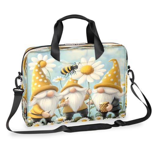 Maletín para portátil con diseño tres abejas y gnomo miniatura 1