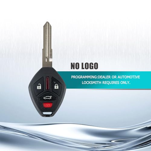 RemoteMatch 4-BTN Car Entry Remote Transponder Ignition Key Fob Control Replacement Fit for 2008 2009 2010 2012 2013 2014 2015 2016 2017 Mitsubishi Lancer OUCG8D-625M-A (2 Pack) by RemoteMatch - Used condition - Image 4