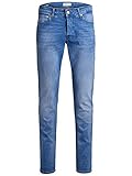 Schmale Jeans Jack & Jones NOS Herren Slim Jeans JJIGLENN JJICON JJ 457 50SPS STS, Blau (Blue Denim), W30/L32 (Herstellergröße: 30)