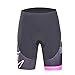 Beroy Women's Bike Shorts with 3D Padded Pocket, UPF 50+(S Pink)
