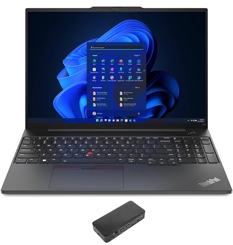 Lenovo ThinkPad E16 Laptop (AMD Ryzen 5 7530U 6-Core, 16GB RAM