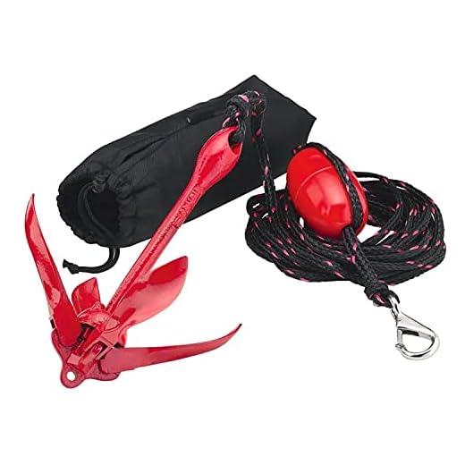 Sea-Doo New OEM PWC Red Folding Anchor Kit, GXT RXT Wake Pro RXP, 295100750