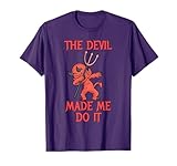Halloween Dabbing Devil - The Devil Made Me Do It T-Shirt
