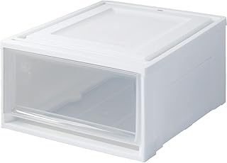 アイリスオーヤマ 収納ケース 引き出し クローゼット 圧倒的高コスパ 幅39×奥行50×高さ23.2cm ウォークインクローゼット 衣装ケース チェスト 日本製 ホワイト/クリア BC-L