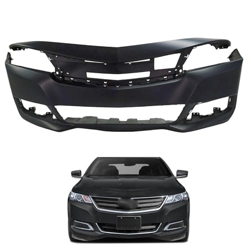 Front Bumper Cover Plastic Black Compatible with 2014 2015 2016 2017 2018 2019 2020 Chevrolet Impala LT Primed, GM1000943