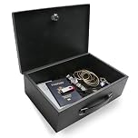 Honeywell 5L Fire Resistant Steel Security Box with 2 Keys Black