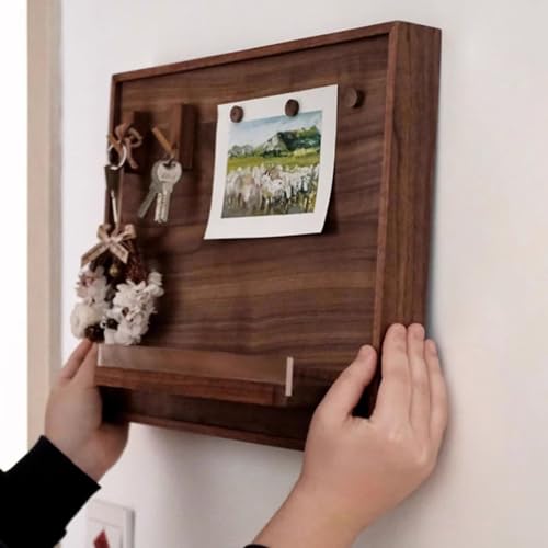 Couvercle de panneau électrique pour étagère bois déco entrée