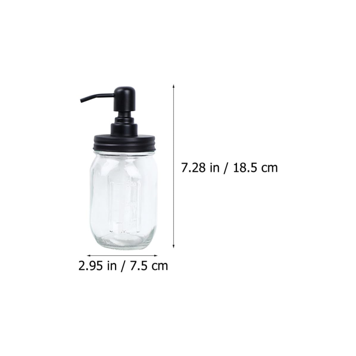 1satz Glas mit Lotionflasche Wattebehälter und Zahnbürstenbecher Praktisches Badzubehör Schwarzer Deckel Robust Kompakt für Persönliche Hygiene