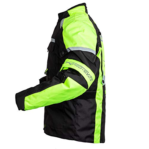 A-Pro Giacca Tessuto Touring Moto Fluo Termica