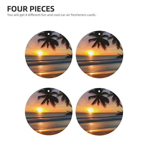 Hojas perfumadas Sunset Beach para auto miniatura 2