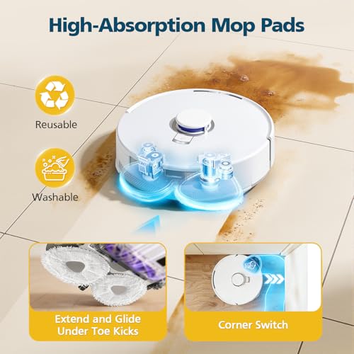 Image of 25-Pack Freo Z10 Replacement Parts Accessories for Narwal Freo Z10 / Freo Z10 Ultra Vacuum Cleaner, Include 2 Roller Brushes, 6 Side Brushes, 4 Filters, 6 Mop Pads, 6 Dust Bags and 1 Cleaning Brush