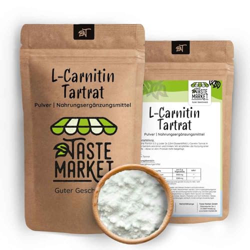 1 kg L-Carnitin Pulver ohne Zusätze | 100% L-Carnitin Tartrat | Carnitinpulver | Aminosäure