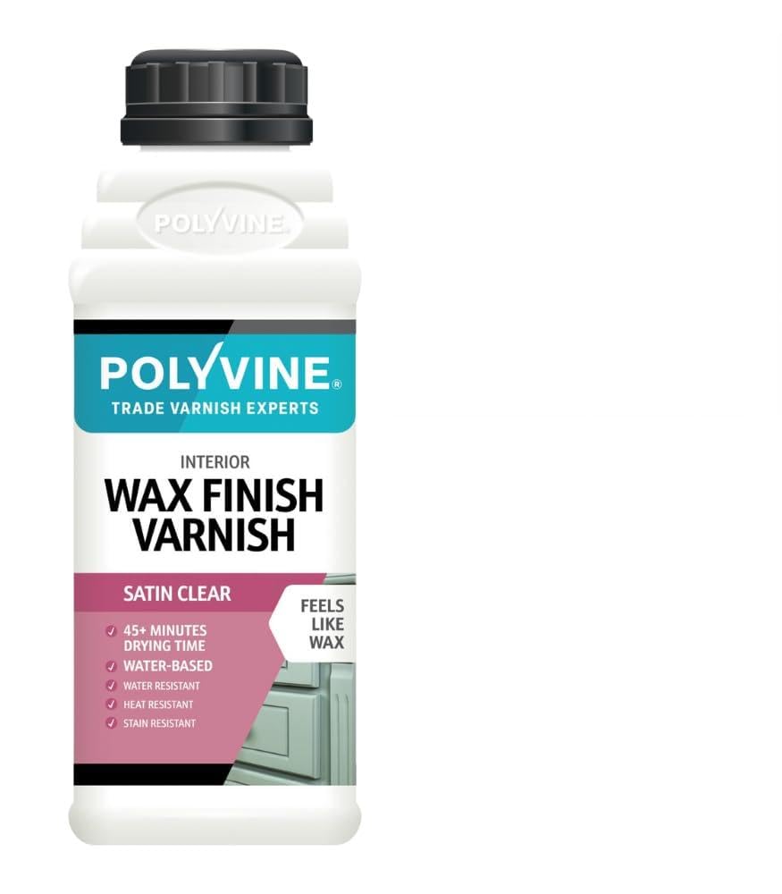 Polyvine - Wax Finish Varnish - Black - 1 Litre