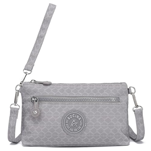Image of Small Wristlet Wallets for Women Nylon RFID Cross body bag | Cell Phone Purse with Built-In Card Slots for Daily Outings
