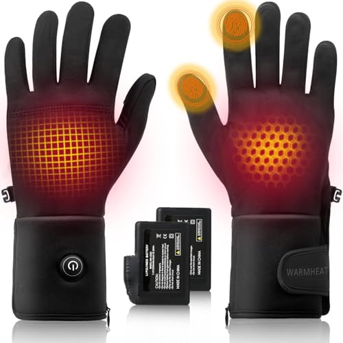 Heated Glove Liners for Men Women, Rechargeable Battery Electric Thin Heated Gloves for Indoor Running Typing Driving Daily Activities Riding Hiking Cycling Hand Warmers