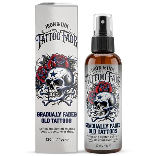 Tattoo Remover Spray 4 Fl Oz Safe & Effective Tattoo Fading Spray for Old & Unwanted Tattoos Natural Formula for Body