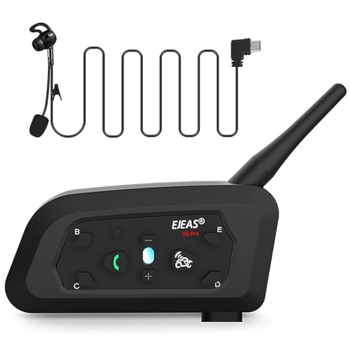 Intercomunicador Bluetooth EJEAS V6C para árbitros de fútbol con bolsa de transporte