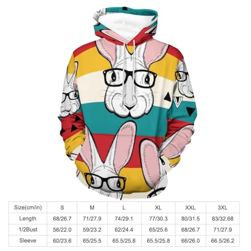 Sweats À Capuche Manche Longue UMENG avec imprimé graphique moderne taille S - 2
