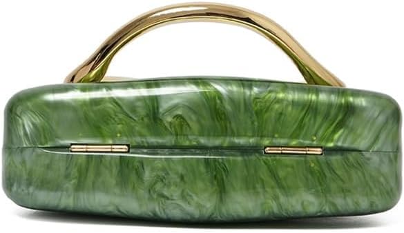 Acrylic Clutch Purse for Women Classic Round Acrylic Evening Handbag Vintage Metal Handlebars Bag for Wedding Party Prom - Image 5